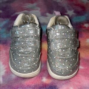 Carter's Sparkling Silver Kids Sneakers
